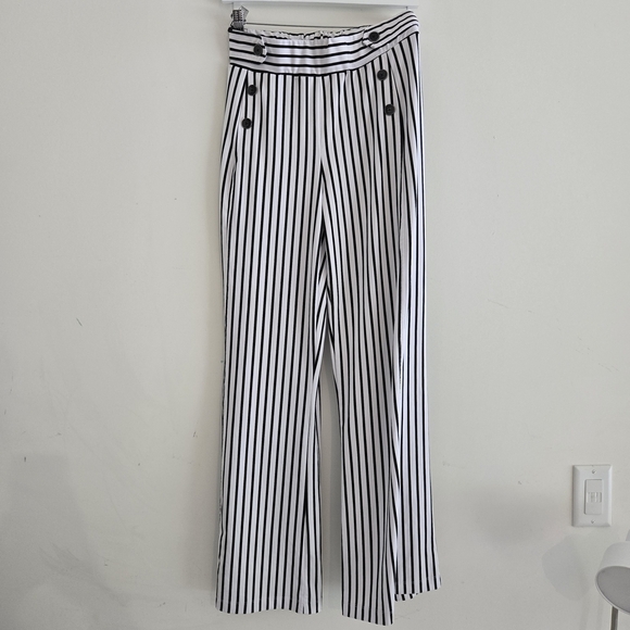 Robert Louis Pants - Robert Louis Monochrome Striped Pants